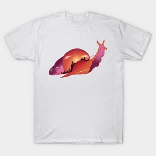 Lesbian Pride Snail T-Shirt